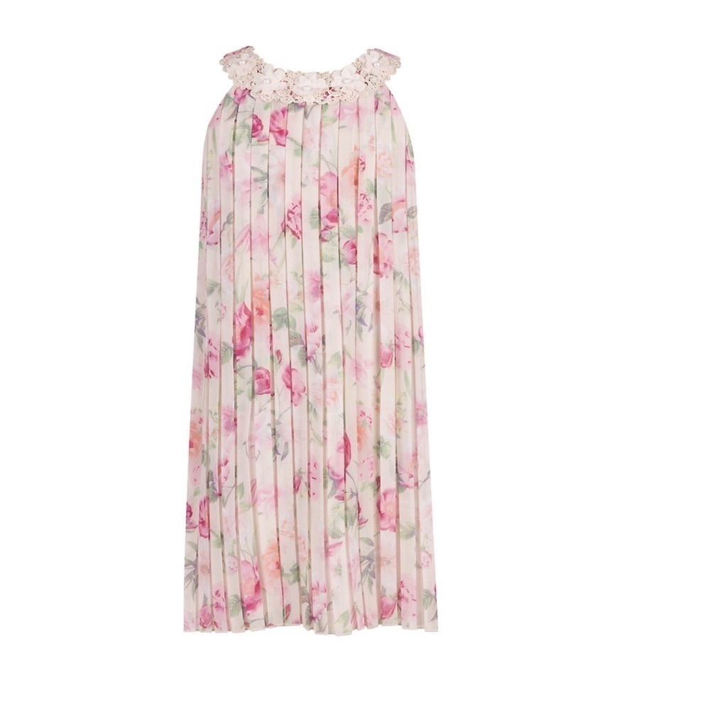 Speechless Kids Girls Pleated Floral Shift Dress